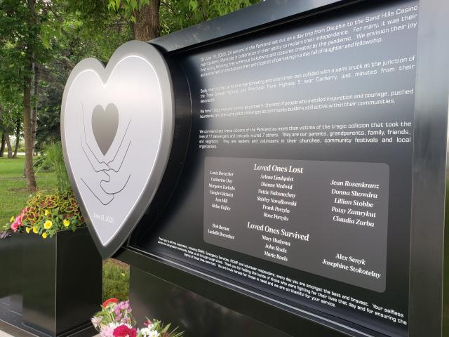 Dauphin's June 15th Monument, As Carberry's Design is still unknown
