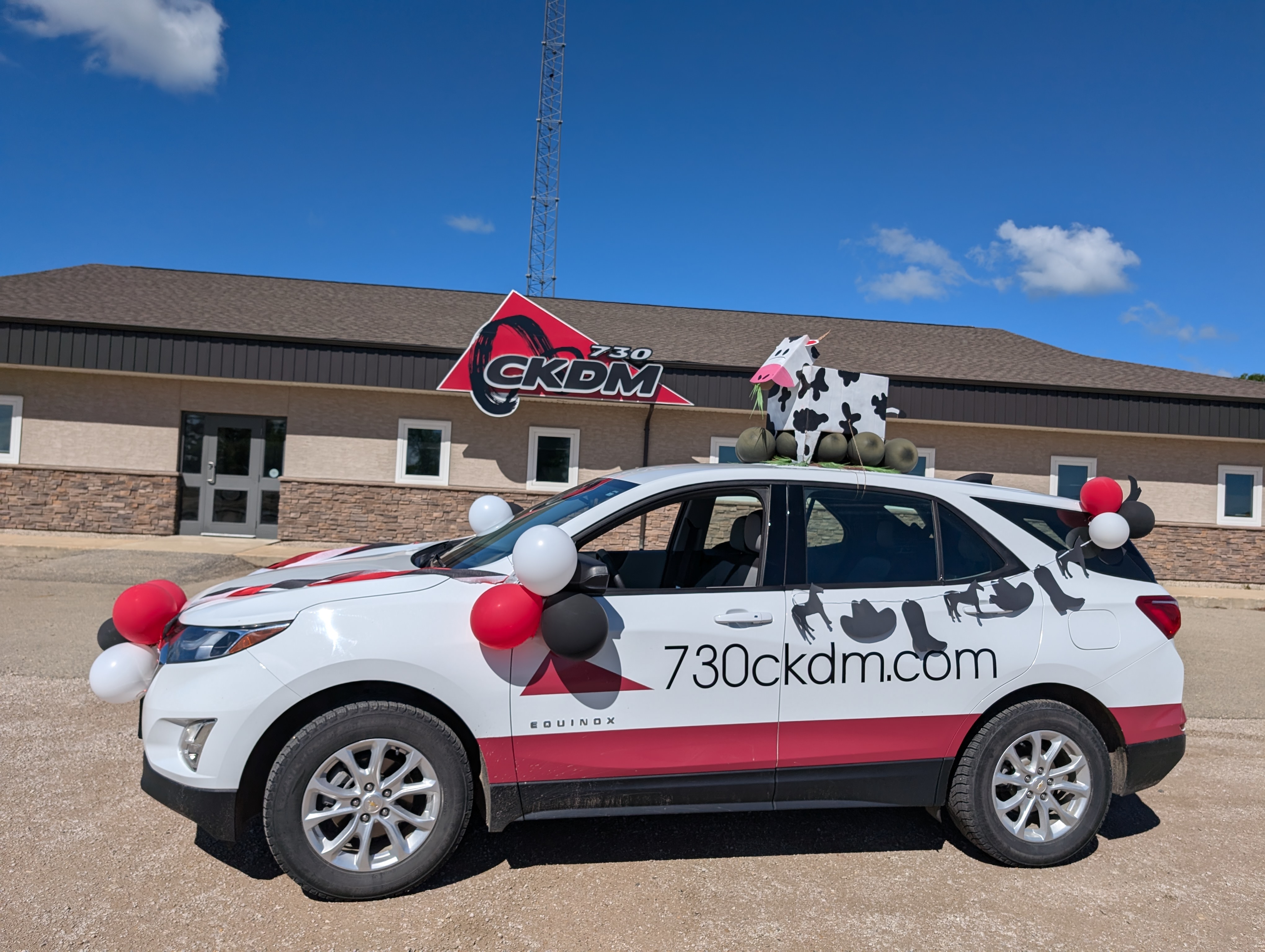 Dauphin Ag Fair 2024 - Station Vehicle in front of CKDM