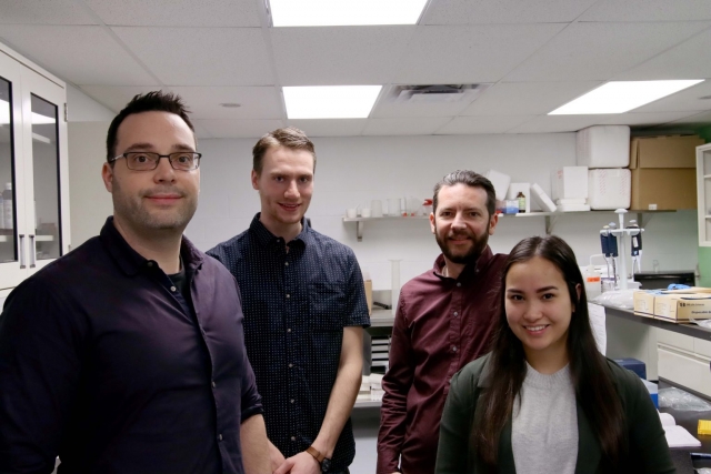 Harald Grove pictured second from the left (courtesy of Brandon University)