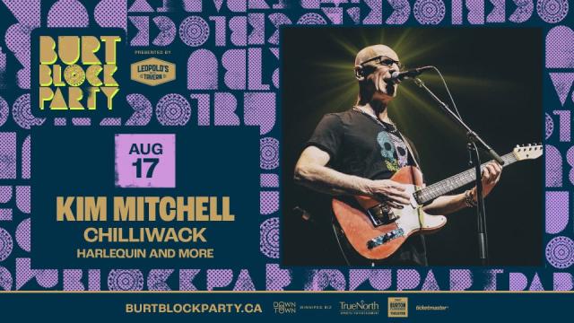 Kim Mitchell Performing at the Burt Block Party in Winnipeg