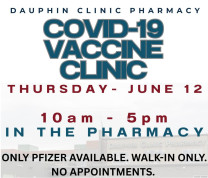 Dauphin Clinic Pharmacy Two Day Covid Clinic June 12th.jpg