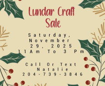 Lundar Holiday Craft Sale at the Lundar Legion.jpg