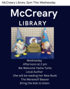 McCreary Library Authour Read, Meet & Greet July 30th.jpg