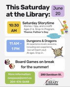 Neepawa Library Saturday June 20th.jpg