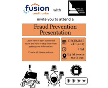 Roblin Fusion Credit Union Fraud Prevention Presentation at the Roblin Library.jpg