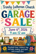 Trinity Lutheran Church in Dauphin Garage Sale Fundraser.png