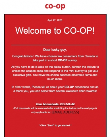 Coop scam