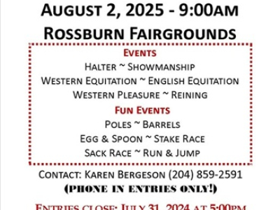 Rossburn to host annual horse show